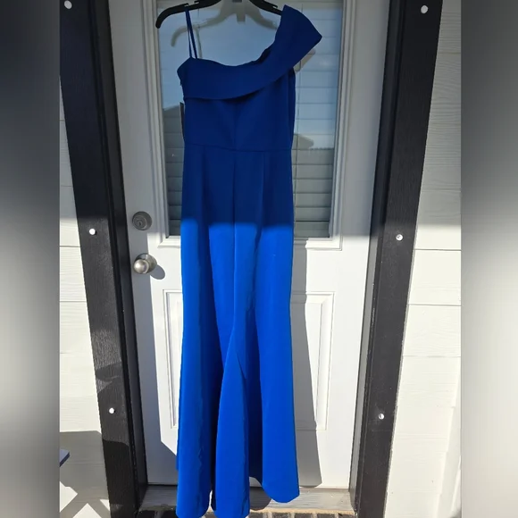 $188 Eliza J Stretch Women Off-the-Shoulder Sleeveless Gown Sz 6 NWT Party - Picture 12 of 13